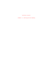 Rockford Fosgate Power II Installation Manual