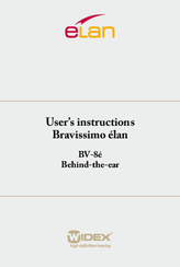 Widex BV-8e Bravissimo elan User Instructions