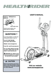 HEALTH RIDER Cross Trainer 950 User Manual