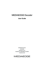 Mediaedge Decoder User Manual