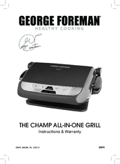 George Foreman GRP5 Instructions & Warranty