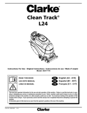 Clarke Clean Track L24 Instructions For Use Manual