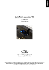 PianoDisc QuietTime Magic Star V5 User Manual