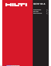 Hilti SCW 18-A Operating Instructions Manual