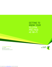 Telstra PRE-Paid 4G Wifi Getting To Know Manual