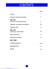 Culligan MC405 Operating Manual