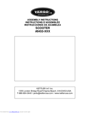 Verso Scooter 8453-XXX Assembly Instructions Manual