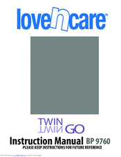Love N Care Twin Go BP 9760 Instruction Manual