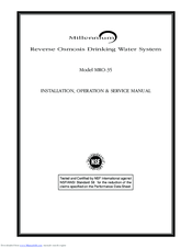 Millenium MRO-35 Operation Manual
