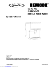 Cornelius Remcor TJ90-D Operator's Manual
