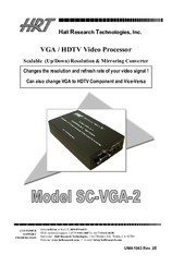 HRT SC-VGA-2 User Manual