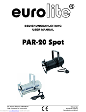 EuroLite PAR-30 Spot User Manual