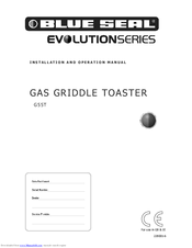 Blue Seal Evolution G55T Installation And Operation Manual