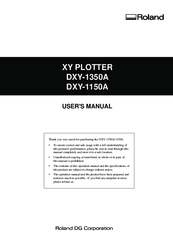 Roland DXY_1350 User Manual
