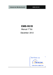Aaeon EMB-H61B Manual