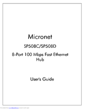 Micronet SP508C User Manual