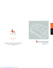 Human Touch foot soother elite User And Care Manual
