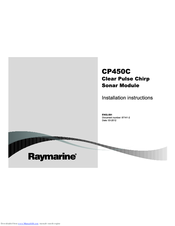 Raymarine CP450C Installation Instructions Manual