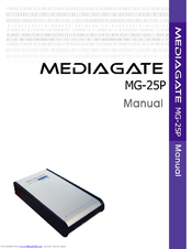 Mediagate MG-25P Manual Manual