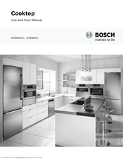 Bosch NIT8066UC Use And Care Manual