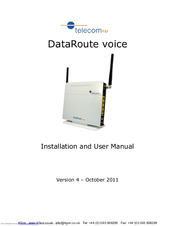 Telecom FM DataRoute voice Installation And User Manual