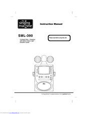 The Singing Machine SML-390 Instruction Manual