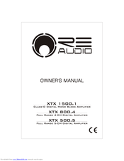 RE Audio XTX 1500.1 Owner's Manual