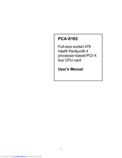 Advantech PCA-6185 User Manual