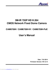 Asoni CAM6709H-W User Manual