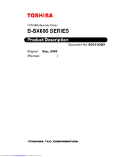 Toshiba B-SX600-HC11-QM-R Product Description