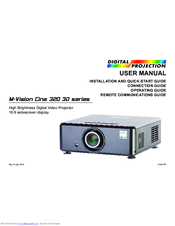 Digital Projection M-Vision Cine 320 3D series User Manual