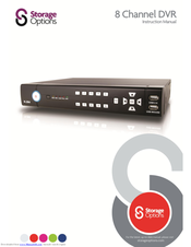 Storage Options 8 Channel DVR Instruction Manual