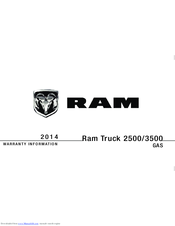 RAM Truck 3500 GAS 2014 Warranty Information