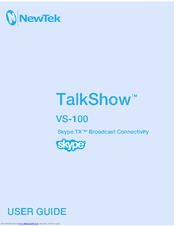 NewTek Talkshow VS-100 User Manual