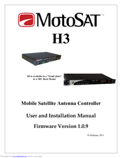 MotoSAT H3 User And Installation Manual