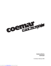 Coemar CF 7 Wash Zoom X Instruction Manual