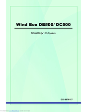MSI Wind Box DE500 User Manual