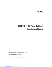 H3C H3C VG 21-08 Installation Manual
