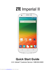 ZTE Imperial II Quick Start Manual