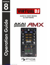 Akai AMX VirtualDJ 8 Operation Manual