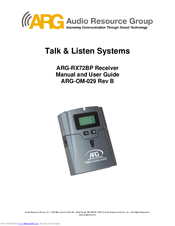 ARG ARG-OM-029 Manual And User Manual