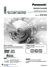Panasonic DVD-S55 Operating Instructions Manual