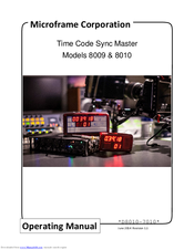 Microframe Corporation D8009 Operating Manual