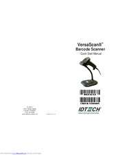 IDTECH VersaScan II Quick Start Manual