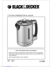 Black & Decker LCJ82 User Manual