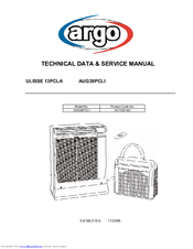 Argo AUG38PCLI Technical Data & Service Manual