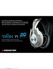 Monster Daft Punk Tron T1 User Manual And Warranty Information