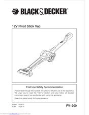 Black & Decker FV1200 User Manual
