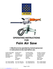 Hy-Ram Junior J3 Operating Instructions Manual