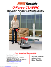 Hako Robotic G-Force CLASSIC Parts Manual And Owners Manual